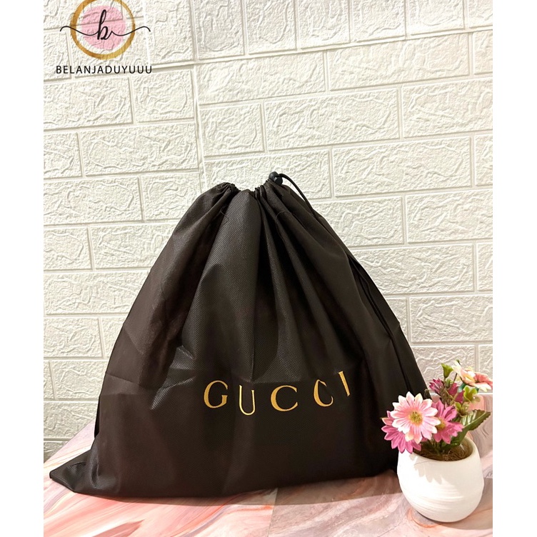 Grosir GUCCI DUSTBAG Coklat Pengganti Sarung Tas Pelindung Debu Serut Dust Bag DB Branded Stock Bany