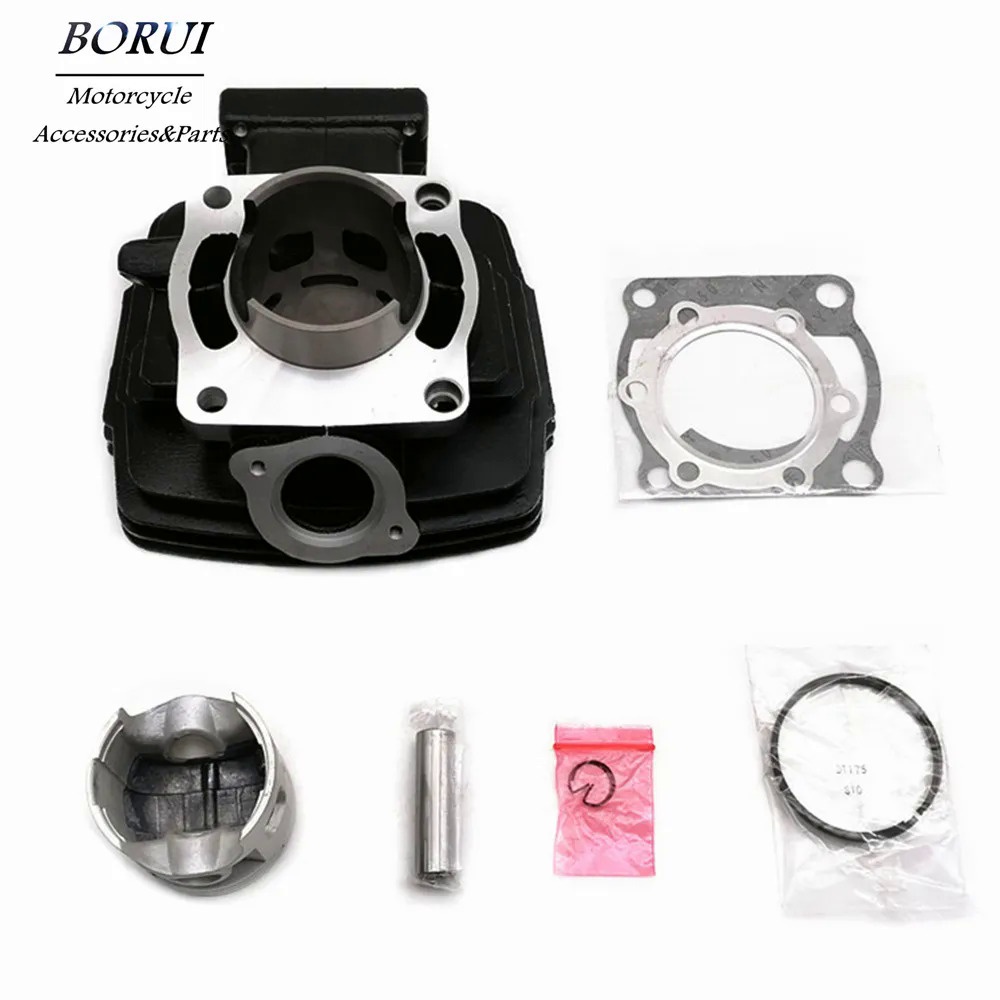 Motorcycle Performance Parts 66mm Engine Cylinder Kit Piston Ring Set For  Yamaha DT175