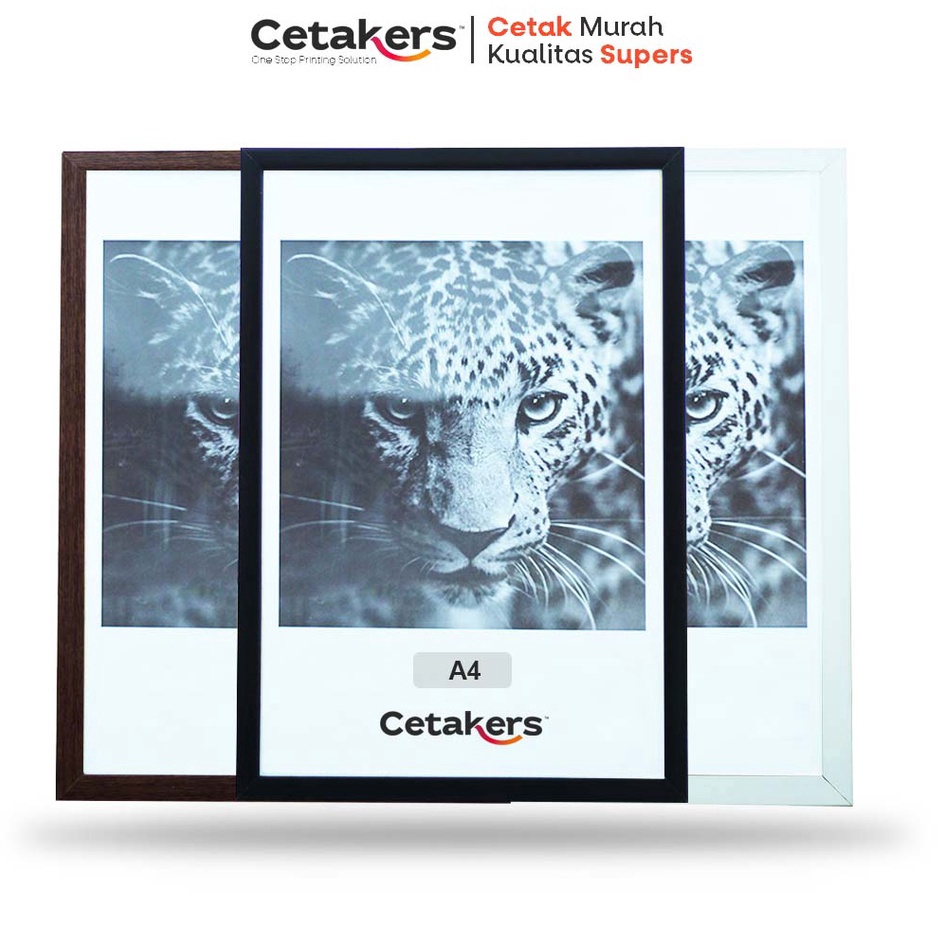 ｀ FRAME BINGKAI FOTO A4 (21x29,7CM) MINIMALIS FRAME PIGURA KACA MIKA HIASAN DINDING KAMAR DEKORASI W