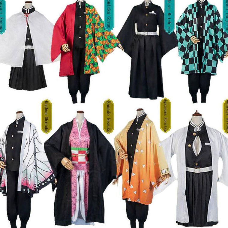 Ready.. 【Wetrose】Ready Stock Anime Demon Slayer Kimetsu No Yaiba Tanjirou Kamado Nezuko Giyuu Zenits