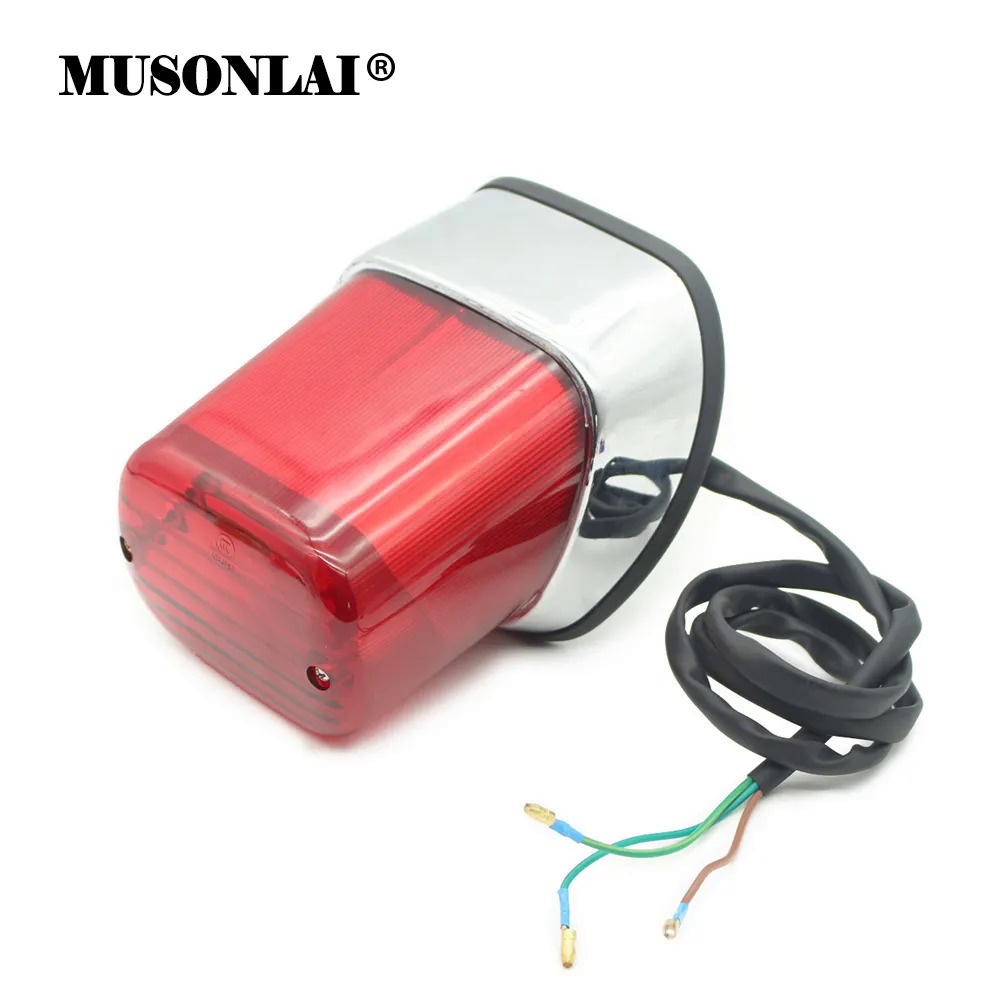 ❤Motorcycle Tail Brake Light XV 250 400 Motorbike Taillights Rear Stop Lamp For Yamaha XV250 XV400 V