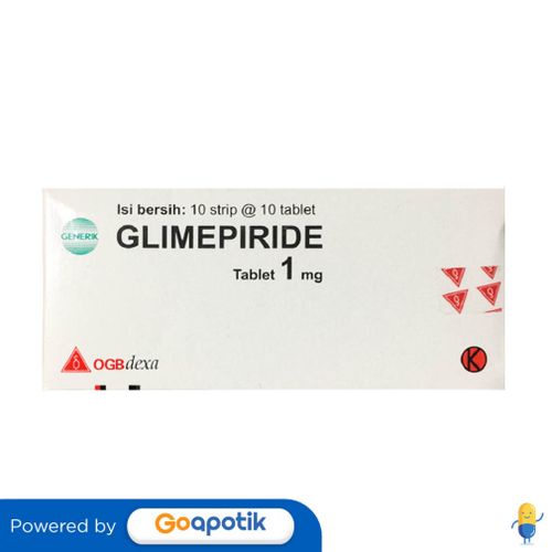 GLIMEPIRIDE OGB DEXA MEDICA 1 MG BOX 100 TABLET