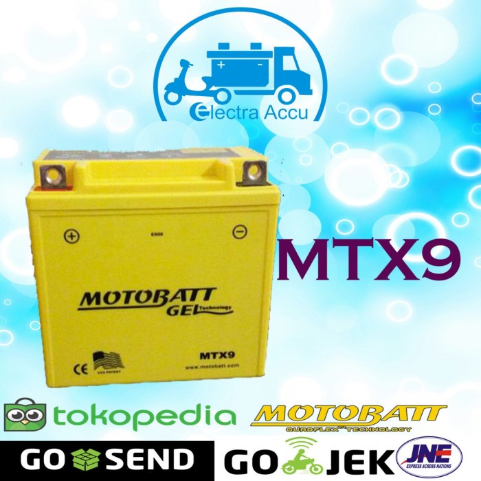 Aki Motor Motobatt Mtx9