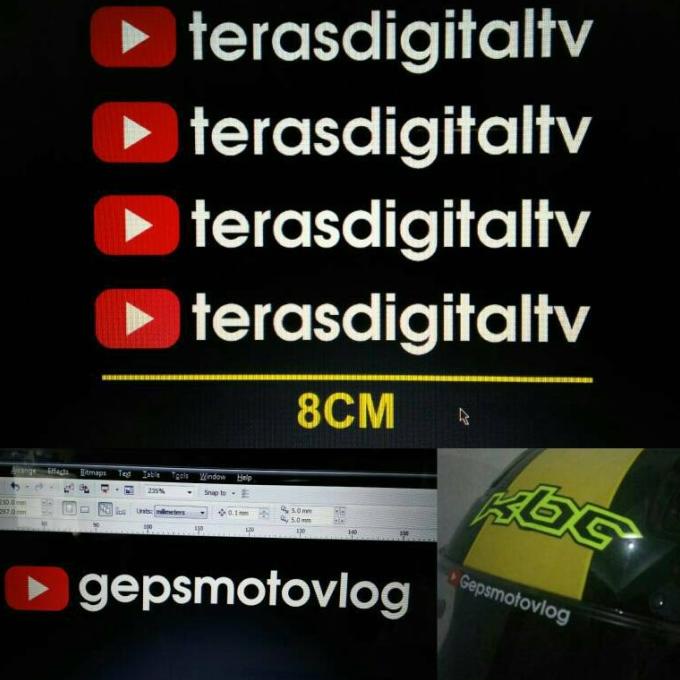 

Cutting Sticker custom ID Channel Youtube 20JVLZ3 sparepart