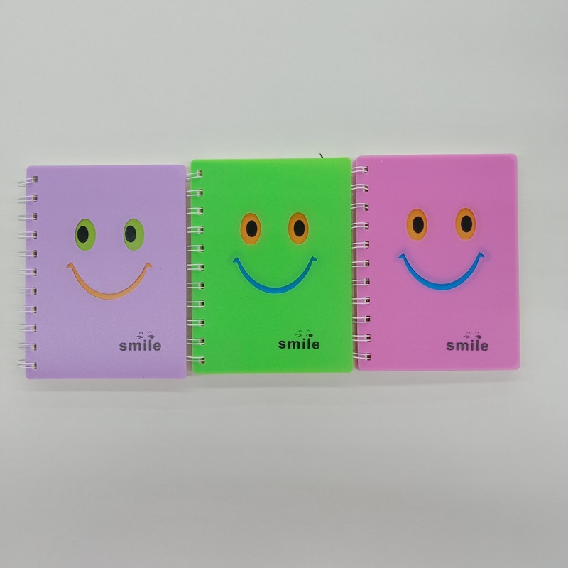 

Buku Tulis Catatan Notebook Hard Cover Karakter Smile/Note Pad Buku Spiral Karakter Smile