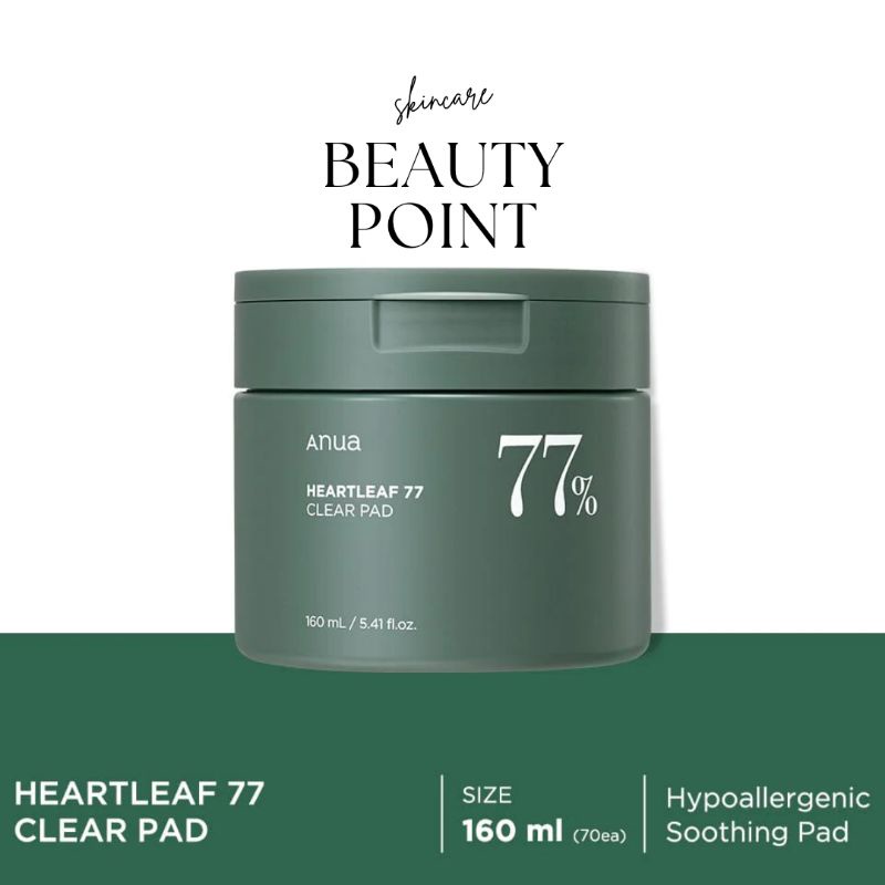[BPOM] ANUA Heartleaf Clear Pad 77%  isi 70 pad