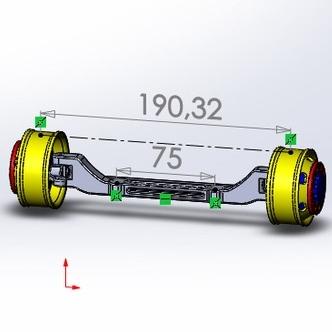 [Ars] Axle Tierod Terot As Pikul Miniatur Truk Tronton Dump Truk 1/10 Casis 8 Cm Bahan 100% Solid Sh
