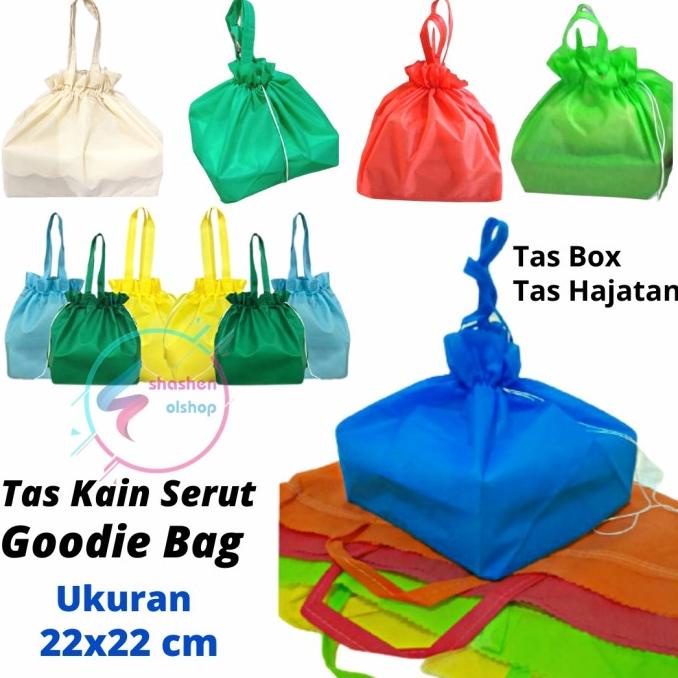 

Tas Spunbond serut Tas Kain Serut Goodie Bag Polos Ukuran 22x22 cm 20JVLZ3 sparepart