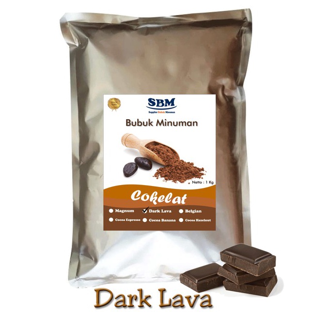 

➹→❆❂ Bubuk Minuman Dark Chocolate Lava Powder Drink Cokelat Premium Taste Coklat Cocoa