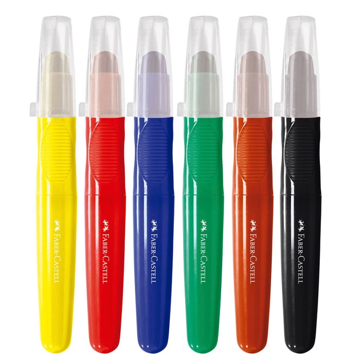 

Jumbo Creamy Crayon Set 6 Faber Castell Krayon Warna Anak