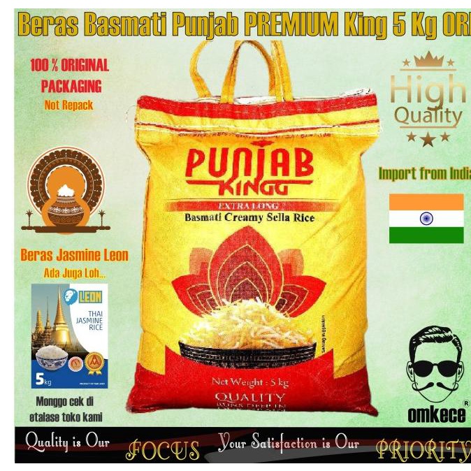 

Beras India Arab Punjab King PREMIUM 5kg ORI (Custom Order)