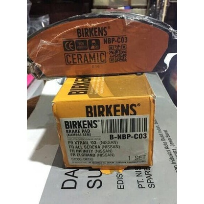 Kampas Rem Atau Brake Pad Nissan Xtrail T30 Serena C24 Elgrand Birkens