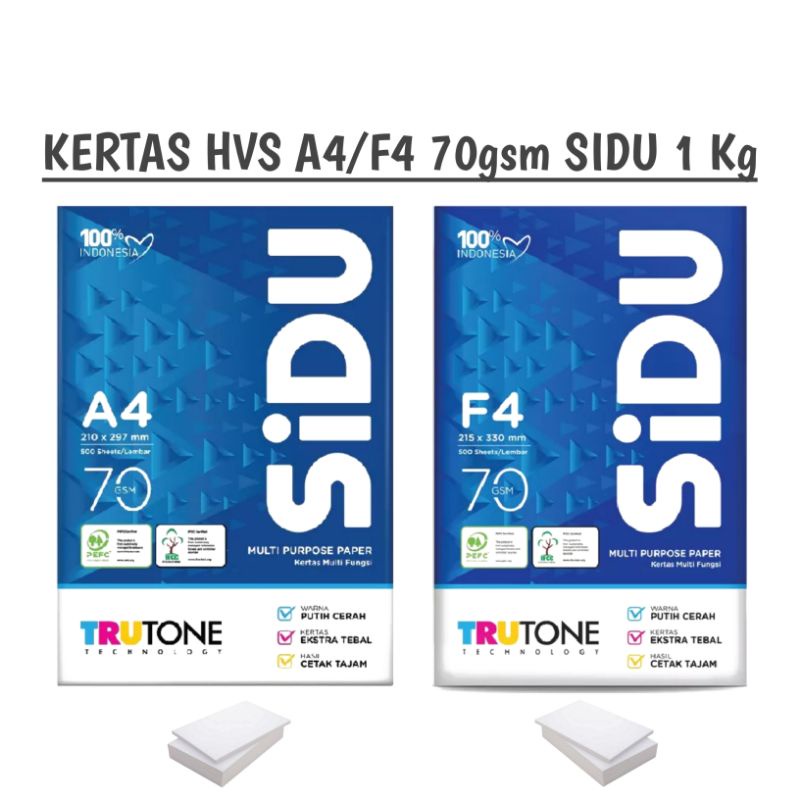 

Ay00! KERTAS A4/F4 75GSM 1 KG SINAR DUNIA SIDU