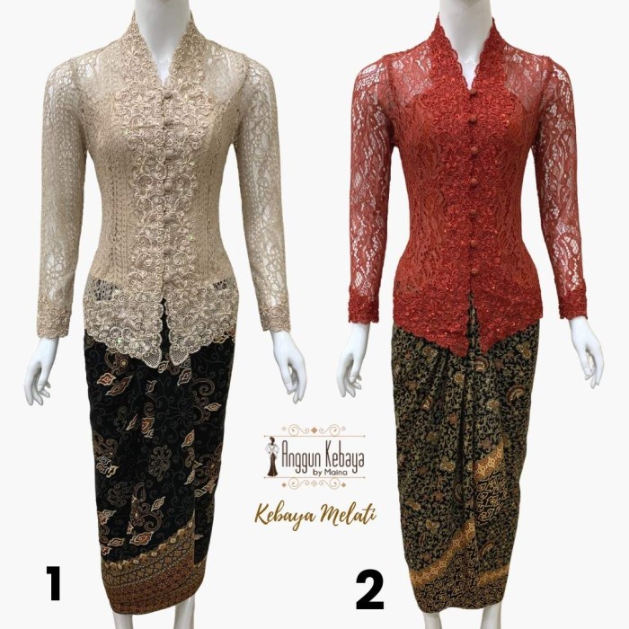 Anggun Kebaya - Kebaya Brokat Bordir Payet