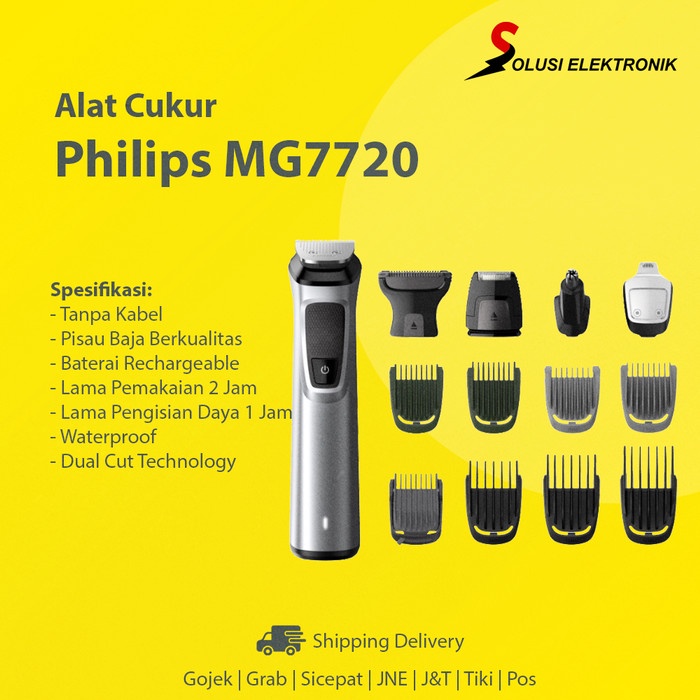 Philips MG7720 Mesin Pencukur Elektrik Cukur Potong Rambut Jenggot