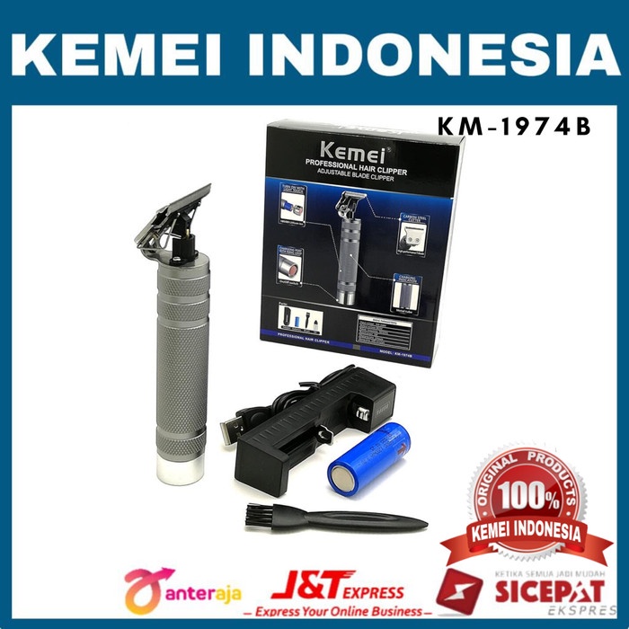 kemei km-1974b profesional trimmer kemei 1974b mesin cukur rambut