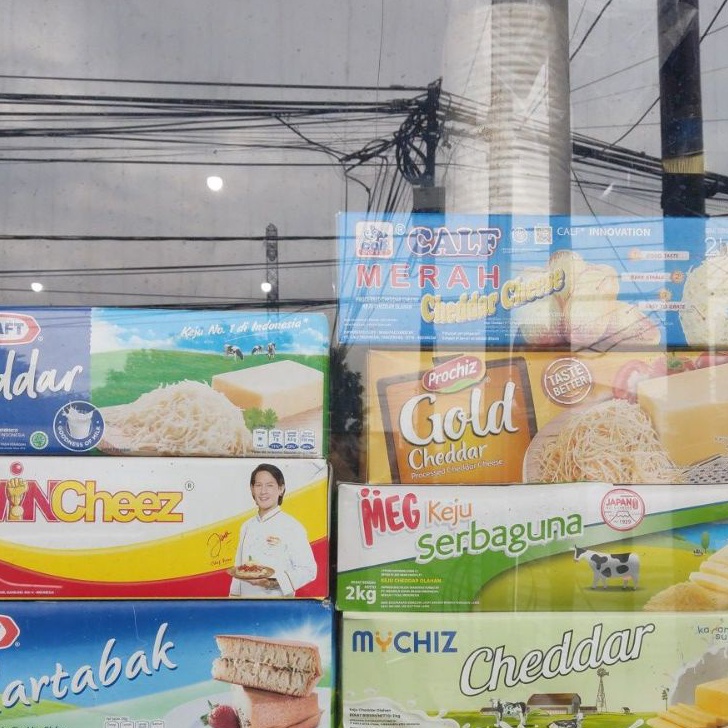 

↑❂❉ Keju Cheddar Potong MURAH repack , Kraft , Wincheez, Calf merah meg dan lain2 Serba Murah