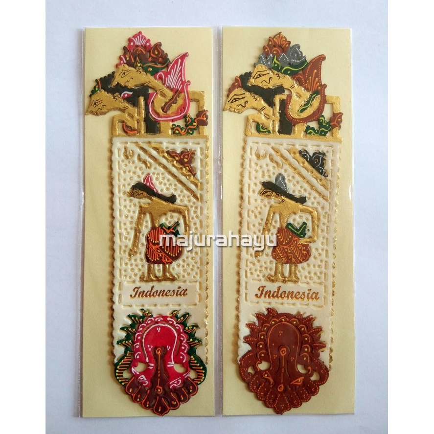 

Promo 10.10 Souvenir Pembatas Buku Wayang tulisan Indonesia high quality