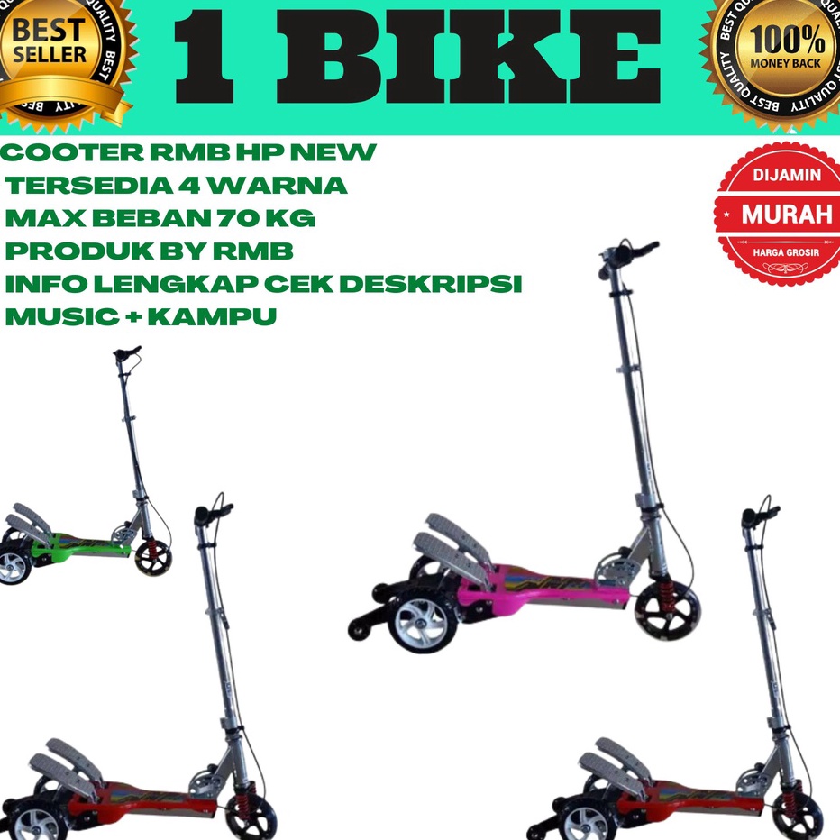 Model Terkini Scooter injak otopet injak  mainan anak skuter Rmb Hp New X Exotic ST-8135 skuter anak