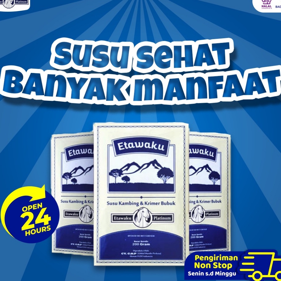 

WPRT2193 (V44859) Etawaku Platinum 3x Atasi Masalah Pernafasan - Susu Kambing Bubuk Provit Etawa Tingkatkan Daya Tahan & Imunitas Tubuh Jadi Sehat