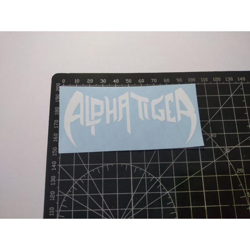 

cutting stiker alpha tiger