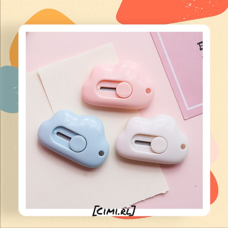 

[Cimi.rl] Cutter Mini Karakter Lucu Kecil / Pemotong Kertas /Cutter Paket Viral Premium Product by Cimi.rl