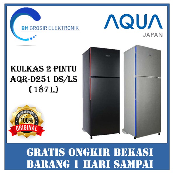 AQUA AQR-D251 DS/LS KULKAS (2 PINTU)