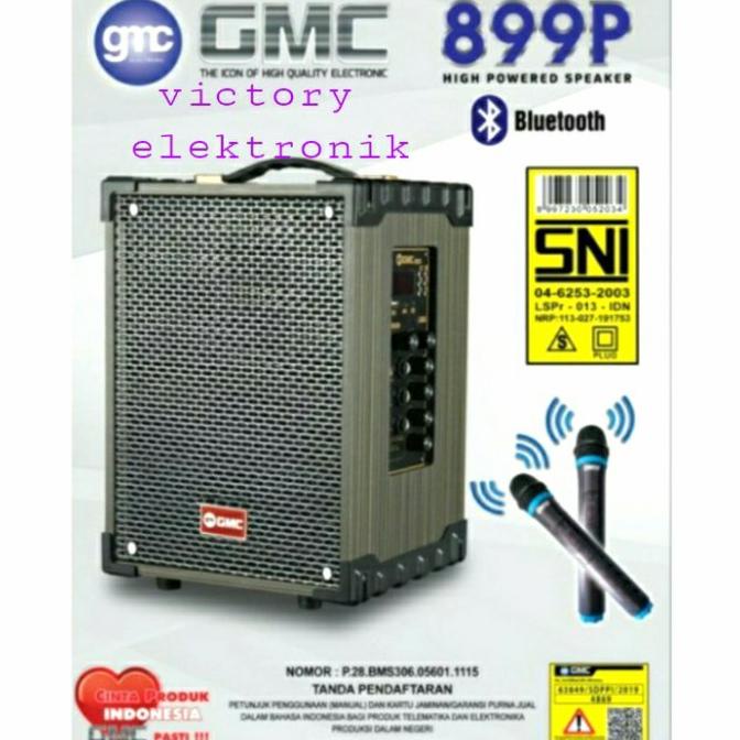 speaker karaoke portable gmc 899p