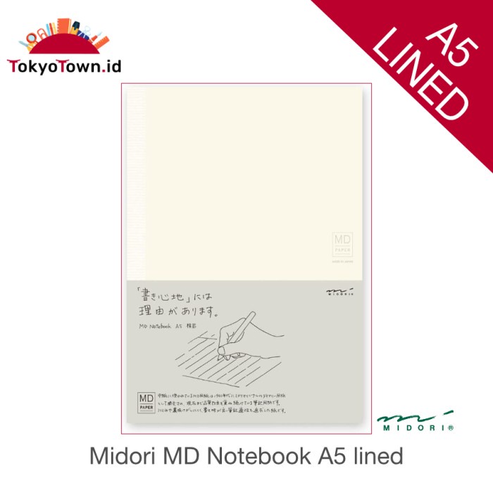

Terlaris Midori Md Notebook Journal A5 Lined Ruled