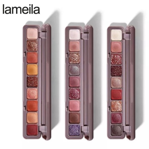 Murah Banget LAMEILA 3600 EYESHADOW PALLETE MATTE AND GLITTER 9 COLORS WATERPROOF ☇✯✱