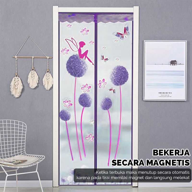 Tirai Magnet Anti Nyamuk Karakter / Gorden Pintu Anti Nyamuk / Tirai Pintu Anti Nyamuk