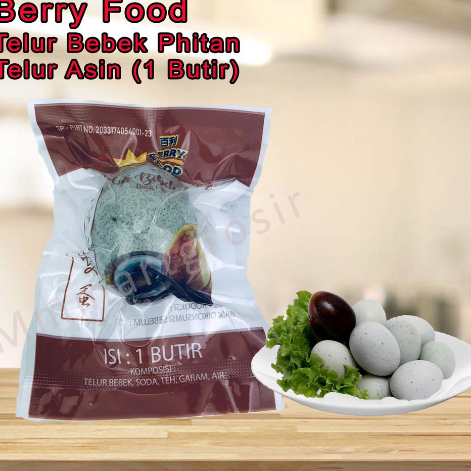 

➼➳✿✯ Berry Food / Telur Bebek Phitan / Telur Asin / 1 butir Ready Stock