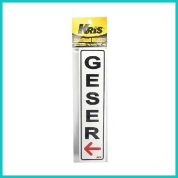 

KRIS STIKER GESER KIRI STICKER SIGN LABEL ANODIZED 20JVLZ3 tools n parts