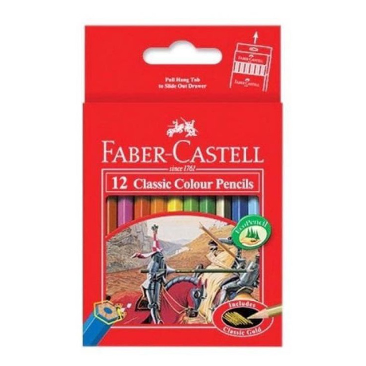 

➧➣✩✸ Pensil Warna Faber Castell 12 warna pendek classic ( 1set/12wrn ) Promo