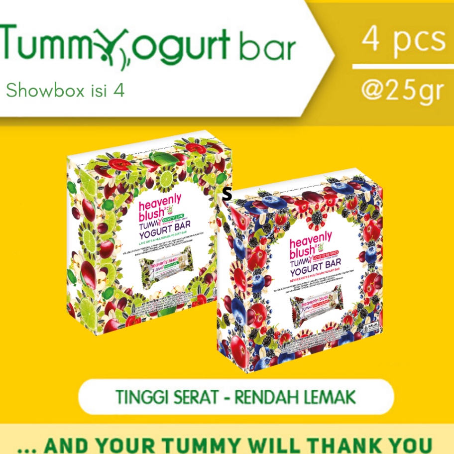 

Paling Popular Heavenly Blush Tummy Yoghurt Bar Showbox isi 4 pcs [25gr x 4pcs]