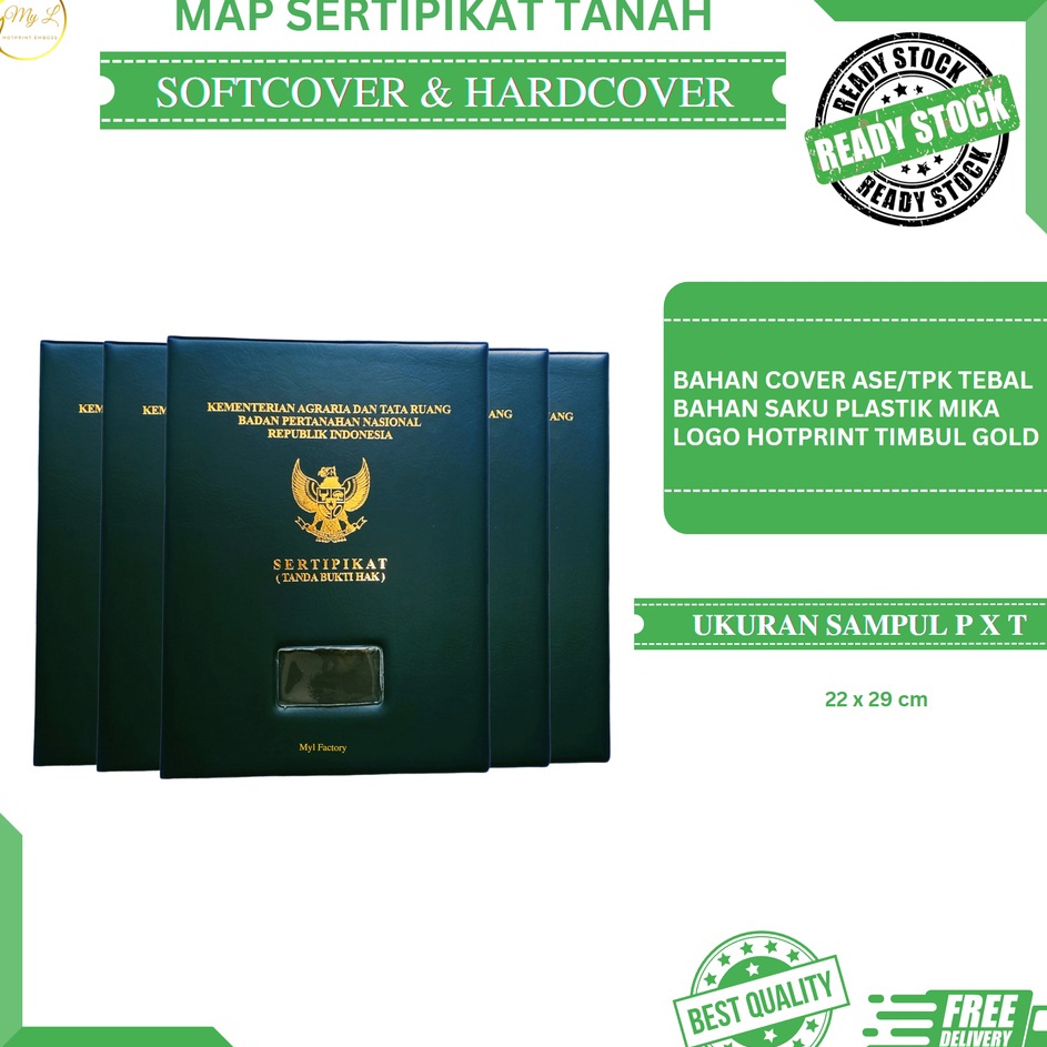 

SNFF6067 READY STOK PREMIUM SAMPUL MAP SERTIPIKAT TANAH BPN / COVER SERTIFIKAT TANAH / SERTIPIKAT RUMAH