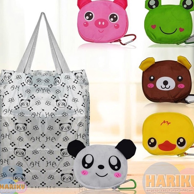 VTDF6862 (COD )NEW_PRODUCT Tas Lipat Unik Kartun / Tas Belanja / Kantong Belanja / Shopping Bag - X1