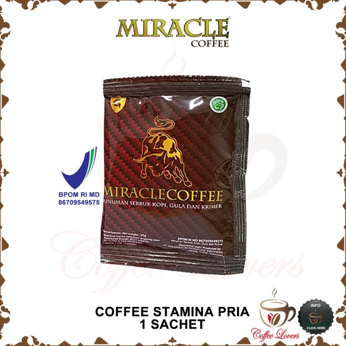 Terlaris Miracle Coffee Gold - Kopi Dewasa Pembangkit Stamina Original BPOM SALE