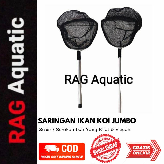 Seser Ikan Koi Besar Serokan Saringan Jumbo Besar Kolam Berkualitas