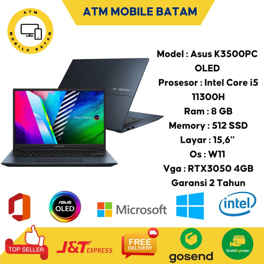 Laptop asus vivobook pro k3500pc i5 8gb