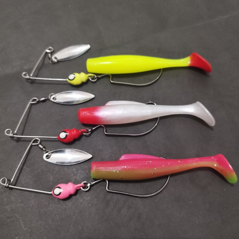 SPINER SOFT FLURE 8 CM UMPAN IKAN GABUS || TOMAN