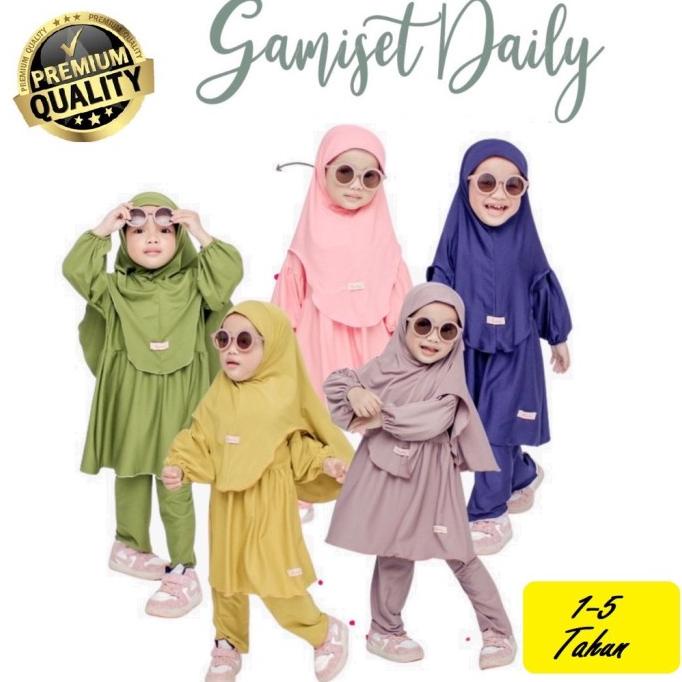 Baju Gamis Anak Perempuan Baju Muslim Bayi Perempuan umur 1 - 6 Tahun