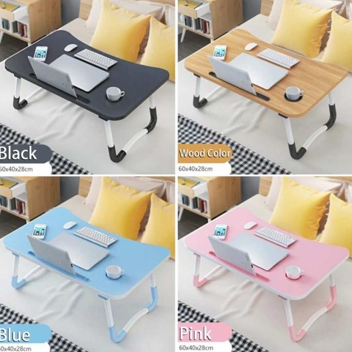 ] meja lipat belajar meja laptop polos