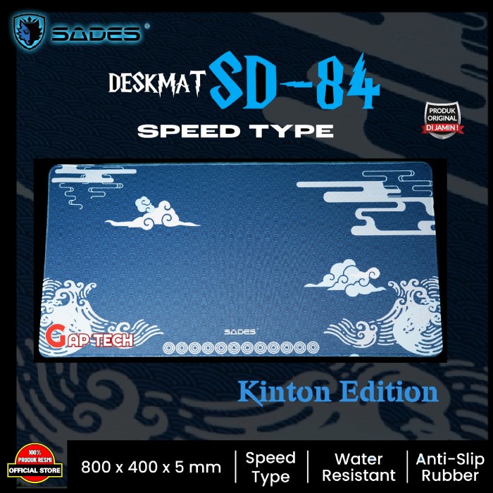 Sades Sd84 Kujira / Umi / Kinton / Rasta Gaming Mousepad / Deskmat