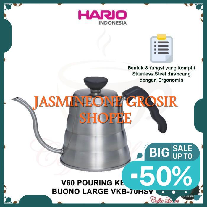 HARIO KETTLE BUONO LARGE VKB-70HSV | KETEL KOPI HARIO V60 EKSKLUSIF