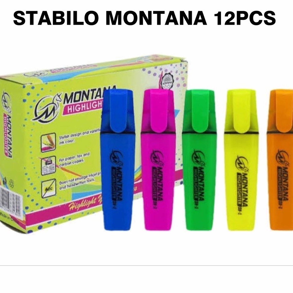 

Terbaru 2.2 JR - 1 LUSIN 12PCS / HIGHLIGHTER PENANDA BUKU JURNAL MEWARNAI MONTANA / HIGHLIGTER WARNA / PASTER COLOR