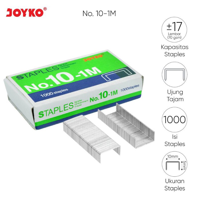 

3.3 Promo Brand Isi staples Joyko No.10 ( 1pak/20 kotak )