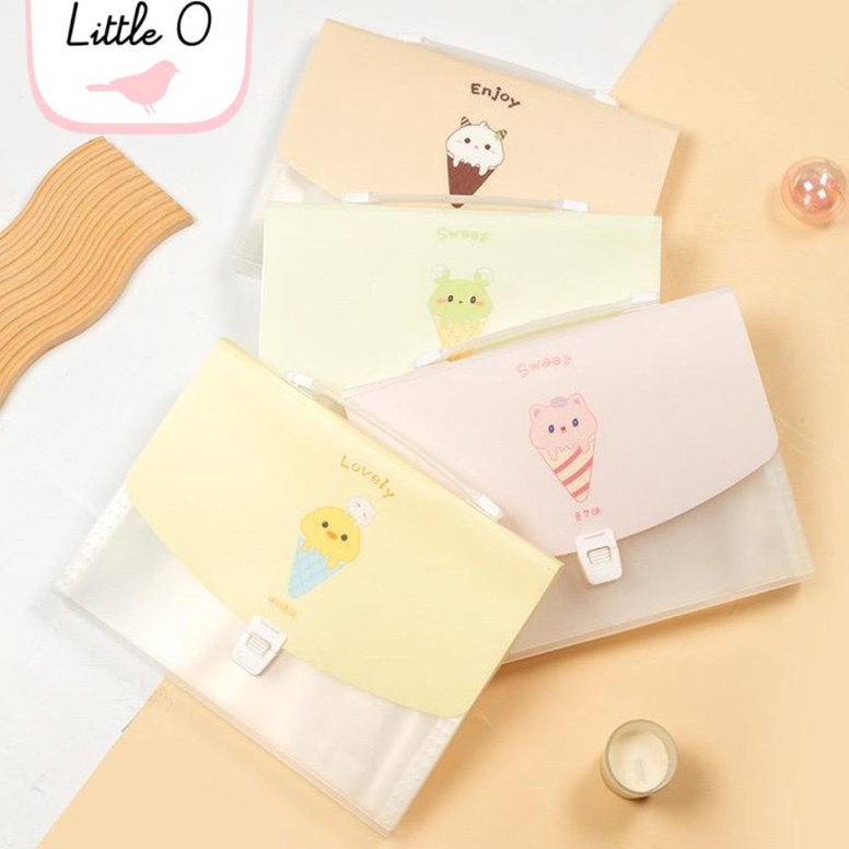 

[ART. H77D] LITTLE O Free Sticker DIY Cute Unicorn Premium File Holder Bag/ file holder lucu/ map dokumen/ map lucu
