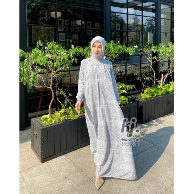 Gamis Pesta / Gamis Kondangan / Gamis Ameena Set KJ