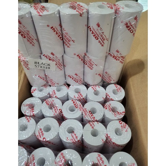 

Import Terbaik Kertas struk kasir thermal paper roll Otani 57x31/30 mm berisi 10 roll